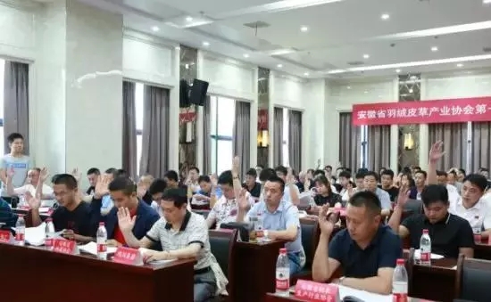 安徽省羽絨皮草產業協會成立，夏吉國總裁任第一屆理事會顧問